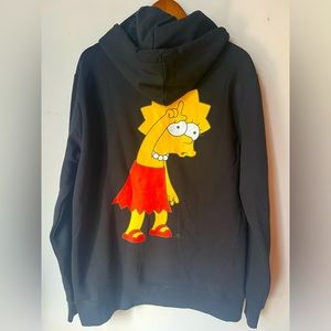 NWT H&M Simpson’s Collaboration Black Long Sleeve Hoodie, L